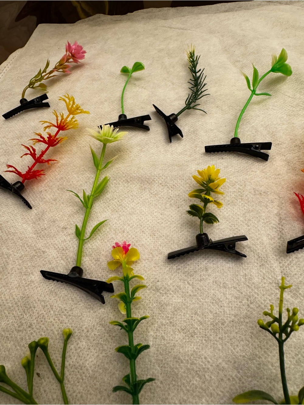 Kids Floral Hair Clips - Multi-Color Decorative Clips